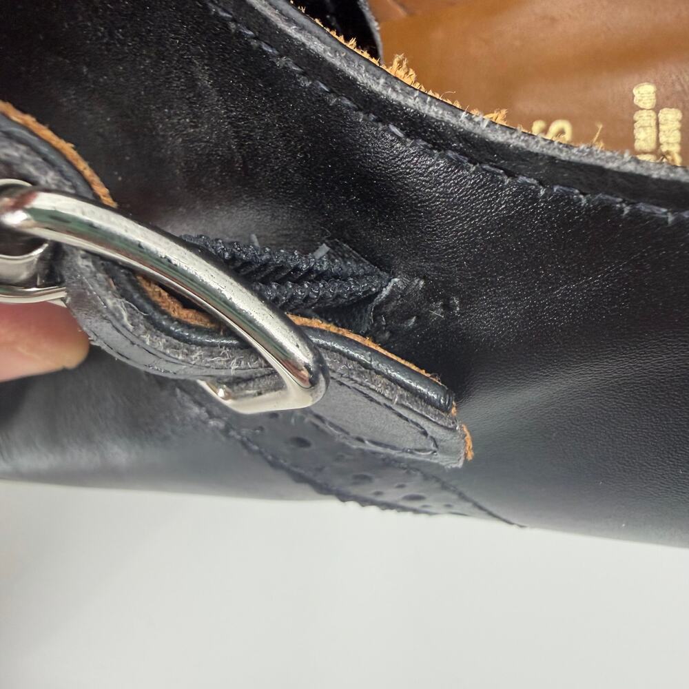 Allen Edmonds "St. John's" Double Monk Strap Bench Welt Loafers 10.5 D Black - Picture 7 of 16